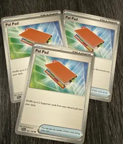 3x Pal Pad 182/198 - Scarlet & Violet - Pokemon TCG - Playset - Image 1