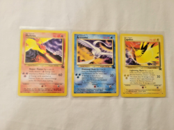 1999 VTG Pokemon Black Star Promo Bird Lot - Moltres, Articuno & Zapados! (LP) - Image 2