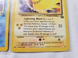 1999 VTG Pokemon Black Star Promo Bird Lot - Moltres, Articuno & Zapados! (LP) - Image 4