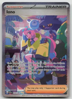 Pokemon TCG Iono 237/091 SV: Paldean Fates Holo SIR - Image 1