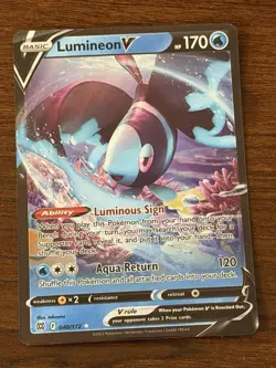 Pokemon TCG - Lumineon V Brilliant Stars 040/172 Holo Rare V - Image 1