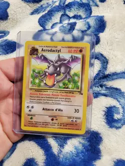 👾 AERODACTYL RARE NON-HOLO | 1998 Pokemon Fossil Set #16 LP - Image 1