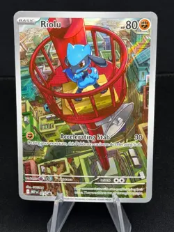 Riolu Illustration Rare IR 010 MEP Promo SV Pokemon TCG NM - Image 1