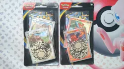 Pokemon TCG Phantasmal Flames - 2x Premium Checklane Blister (Greedent+Magcargo) - Image 1