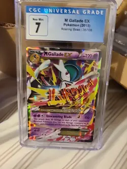 2015 pokemon xy roaring skies M Gallade Ex Graded Cgc 7 - Image 1