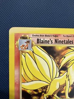 Blaine's Ninetales 21/132 REGULAR Pokemon WOTC Gym Challenge Non Holo Rare - Image 2