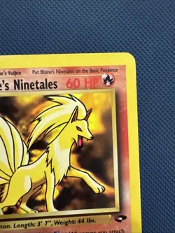 Blaine's Ninetales 21/132 REGULAR Pokemon WOTC Gym Challenge Non Holo Rare - Image 3