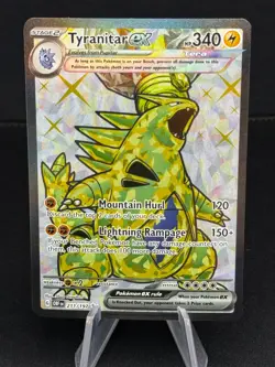Pokemon 2023 Obsidian Flames Tyranitar Ex 211 Ultra Rare Holo NM or Better - Image 1