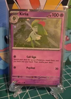 Pokemon TCG SV Mega Evolutions - Kirlia Common #59 Cosmos Holo - Image 1