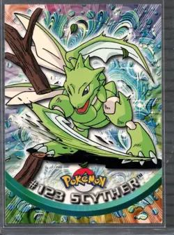 Topps Pokemon Series 3 -- Scyther #123 -- Blue Label -- Non Holo - NM - Image 1