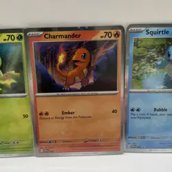 Pokemon 151 Cosmo Holo Promo - Bulbasaur 046 Charmander 047 Squirtle 048 🌀 - Image 3