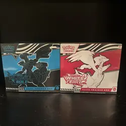 Pokemon TCG Black Bolt & White Flare ETB (Set of 2)! Factory sealed! - Image 1