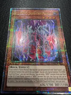 Yu-Gi-Oh! Evil Hero Dead-End Prison SUDA-EN002 Quarter Century Secret Rare - Image 3