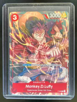 2022 One Piece Card Game Promo Monkey.D.Luffy #P-006 - Image 1