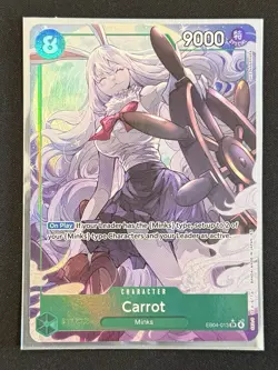 Carrot EB04-013 SR Alternate Art - One Piece TCG OP14 The Azure Sea’s Seven - Image 1