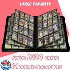 Premium Card Binder 16 Pocket, 1000+ Cards PU Cover Trading Card - Image 3
