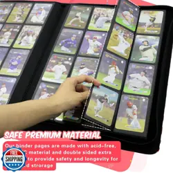 Premium Card Binder 16 Pocket, 1000+ Cards PU Cover Trading Card - Image 5