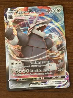 Aggron VMAX 097/172 Pokemon Brilliant Stars Rare VMAX Near Mint Card NM - Image 1