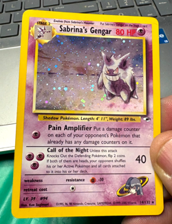 Sabrina's Gengar 14/132 Pokemon Gym Heroes Unlimited Holo Card CHECK DESCRIPTION - Image 1