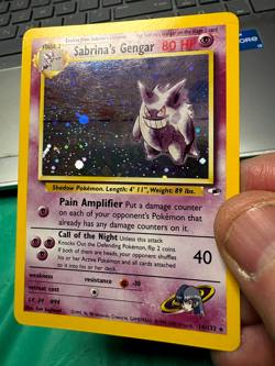 Sabrina's Gengar 14/132 Pokemon Gym Heroes Unlimited Holo Card CHECK DESCRIPTION - Image 4