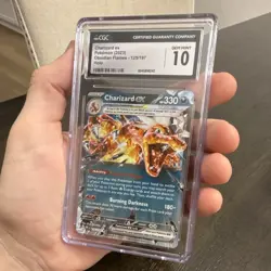 Pokemon Charizard ex SV: Paldean Fates 054/091 CGC 10 Holo Double Rare EX Card - Image 1