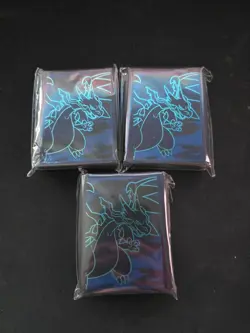 Pokemon Phantasmal Flames ETB Card Sleeves - Charizard Lot Of 3 - 195 Sleeves - Image 1