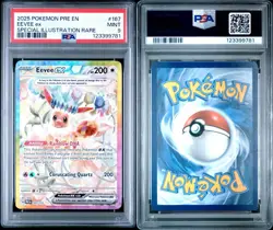 Pokemon TCG Prismatic Evolutions Eevee EX Card SIR 167/131 PSA 9 Mint - Image 3