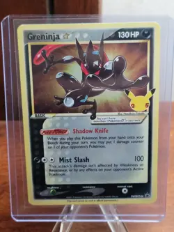 Greninja Gold Star SWSH144 Sword & Shield Promo Card Holo NM Pokemon - Image 1