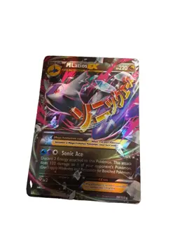 M Latios EX 59/108 Roaring Skies Holo XY card IN PLASTIC HOLDER - Image 1