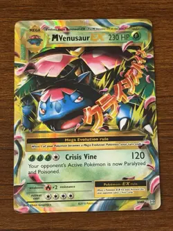 Pokemon Card Mega M Venusaur EX 2/108 XY Evolutions Holo Full Art NM/LP - Image 1