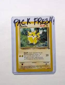 💎PACK FRESH Pikachu #60/64 Jungle Set Pokemon Card 1999 WOTC PSA 👀 - Image 1