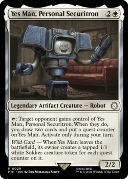 ~ Yes Man, Personal Securitron ~ NM ~ UB: Fallout ~ MTG ~ - Image 1