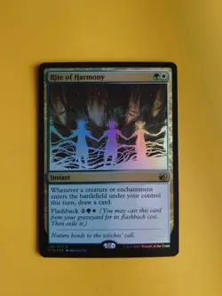 Rite of Harmony. FOIL rare Instant MID MTG Card. - Image 1