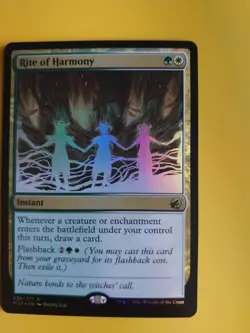 Rite of Harmony. FOIL rare Instant MID MTG Card. - Image 2