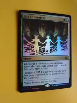 Rite of Harmony. FOIL rare Instant MID MTG Card. - Image 3