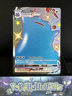 Pokemon Card Ditto VMAX SV119/SV122 Shining Fates Full Art Ultra Rare NM - Image 1