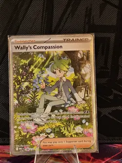 Pokemon TCG Wally's Compassion Secret Rare Trainer Mega Evolution Card 186/132 - Image 1