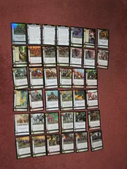 W40K HORUS HERESY CCG lot of 38 Cards includes Bjorn, Wolfguard Champion, foil - Image 1