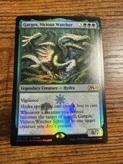 MTG Magic The Gathering FOIL PROMO Gargos Vicious Watcher - Image 1