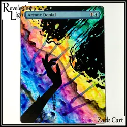 Arcane Denial Alter - Hand Painted MTG Altered Art - Magic the Gathering - Image 1