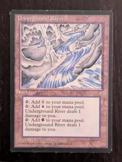 Underground River * DUAL LAND * ICE AGE * LP/NM * Magic the Gathering MtG - Image 1