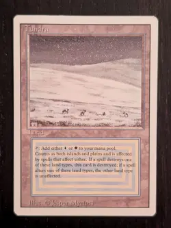 Tundra * DUAL LAND * REVISED * LP * Magic the Gathering MtG - Image 1