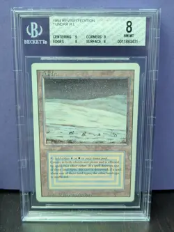 Tundra * REVISED * DUAL LAND * BGS 8 NM-MT * Magic the Gathering MtG Rare - Image 1