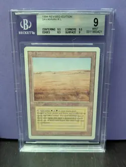Savannah * REVISED * DUAL LAND * BGS 9 Mint (9.5/8.5/9.5/9) * Magic Mtg Rare - Image 1
