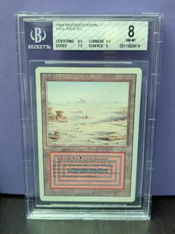 Badlands * REVISED * DUAL LAND * BGS 8 NM-MT * Magic the Gathering MtG Rare - Image 1