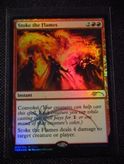 MTG FOIL STOKE THE FLAMES FNM 2014 PROMO - Image 1
