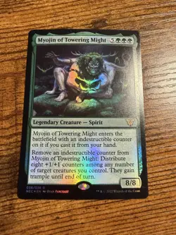 MTG Magic The Gathering FOIL Myojin of Towering Might - Image 1