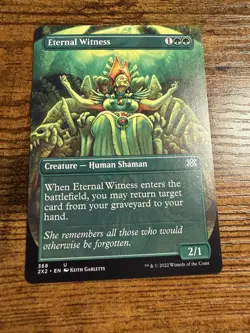 MTG Magic The Gathering Borderless Showcase Eternal Witness - Image 1