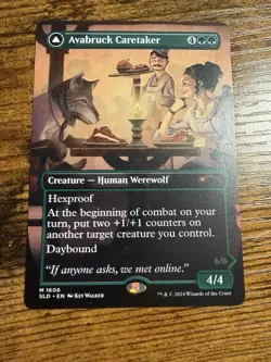 MTG Magic The Gathering Borderless Showcase Avabruck Caretaker Secret Lair Drop - Image 1