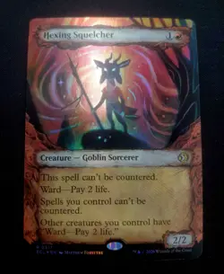 Magic: The Gathering Hexing Squelcher Borderless Showcase Foil - Lorwyn Eclipsed - Image 1